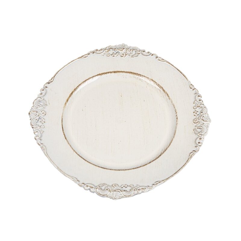 POSA PLATO KB192 BLANCO/MARRON