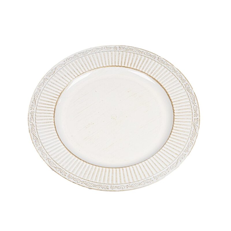 POSA PLATO KB204 BLANCO/MARRON
