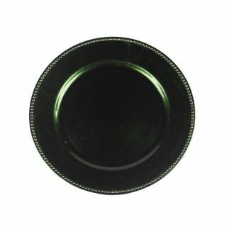 POSA PLATO VERDE OSC.DIAM. 33 c/PERLITAS