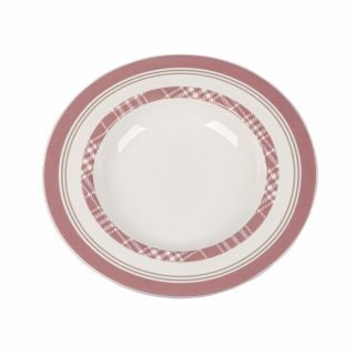 PLATO HONDO 24 cms ARENA MALVA x 6