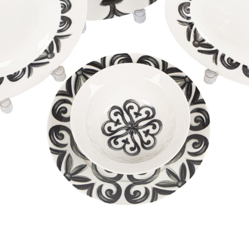 VAJILLA DE MESA 52 pzas BONE KALIPSO - Imagen 2