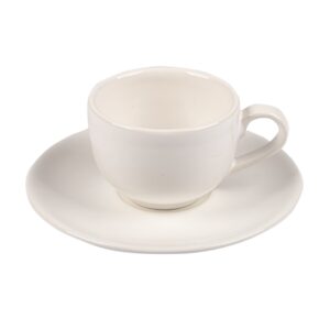 Juego de 6 tazas Té con platito blanco - Imagen 3