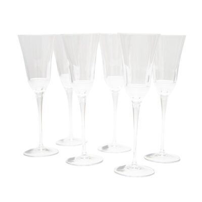 JGO. 6 COPAS CHAMPAGNE FL.JULIA ALM.MATT