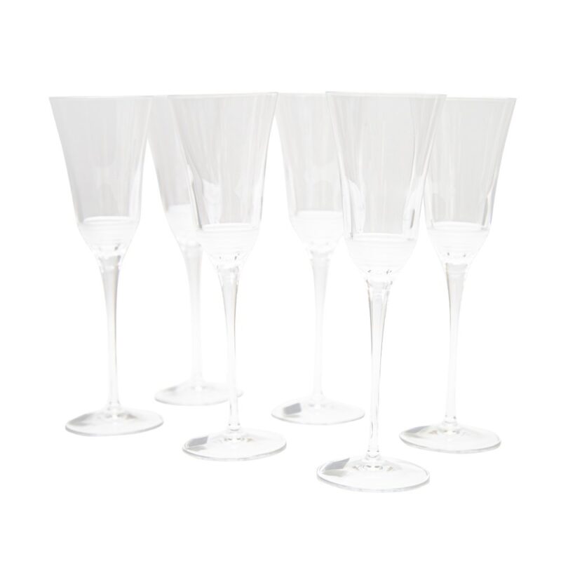 JGO. 6 COPAS CHAMPAGNE FL.JULIA ALM.MATT