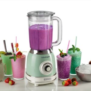 LICUADORA VASO VIDRIO CREMA/VERDE - Imagen 2