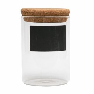 FRASCO DE VIDRIO c/TAPA CORCHO