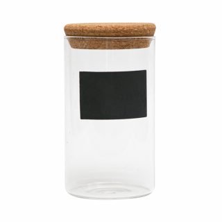 FRASCO DE VIDRIO c/TAPA CORCHO