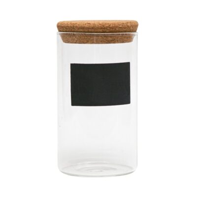 FRASCO DE VIDRIO c/TAPA CORCHO