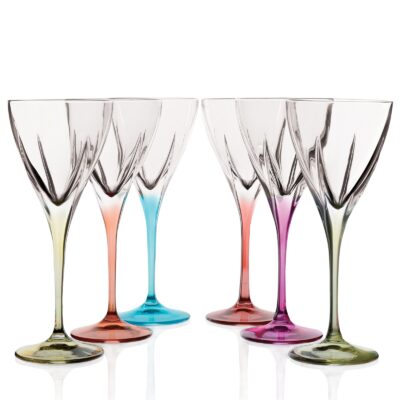 SET 6 COPAS AGUA FUSION 2 COLOR RCR