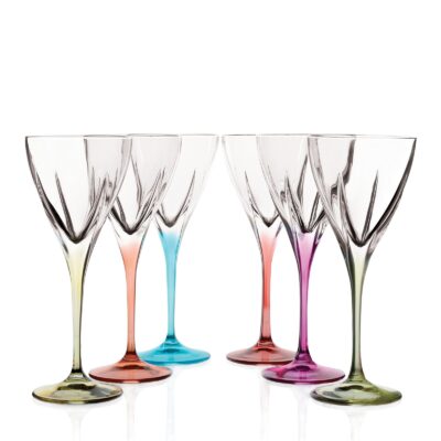 SET 6 COPAS VINO FUSION 3 COLOR RCR
