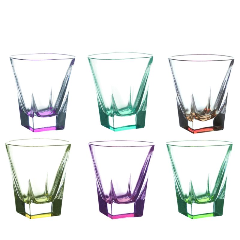SET 6 VASOS BAJOS FUSION DOF COLOR RCR