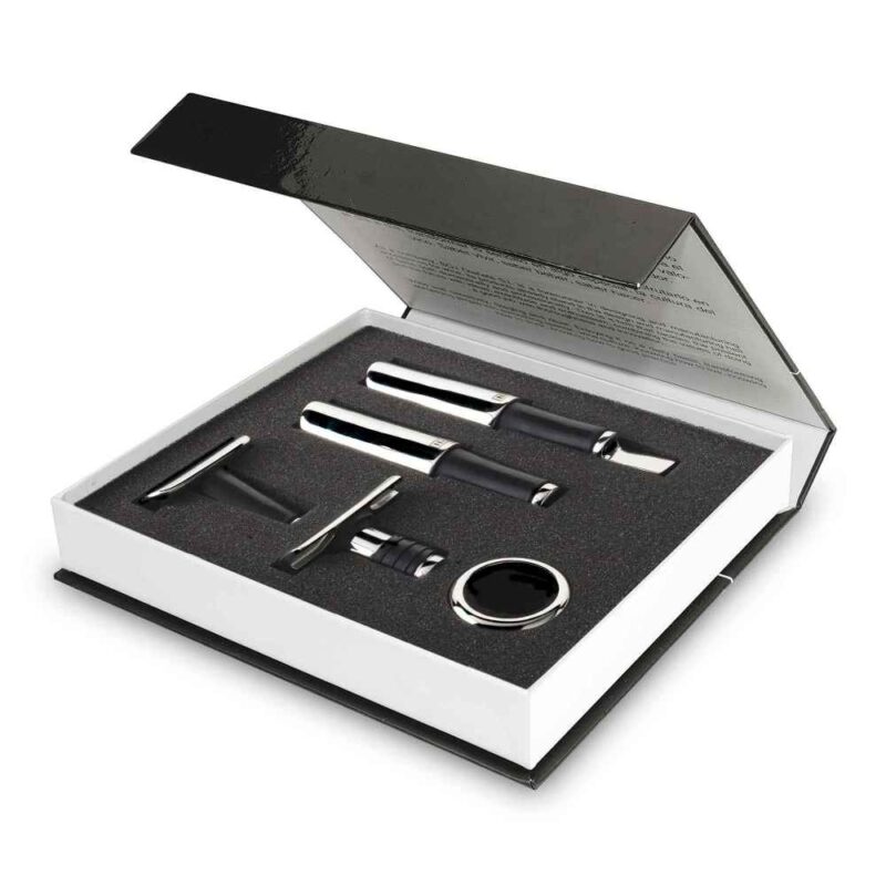 SET p/VINO INOX 5 pzas