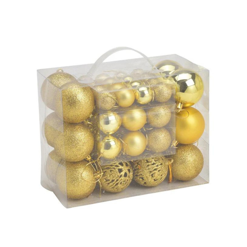 BOLAS NAVIDEÑAS DORADAS 50 pzas - Imagen 2