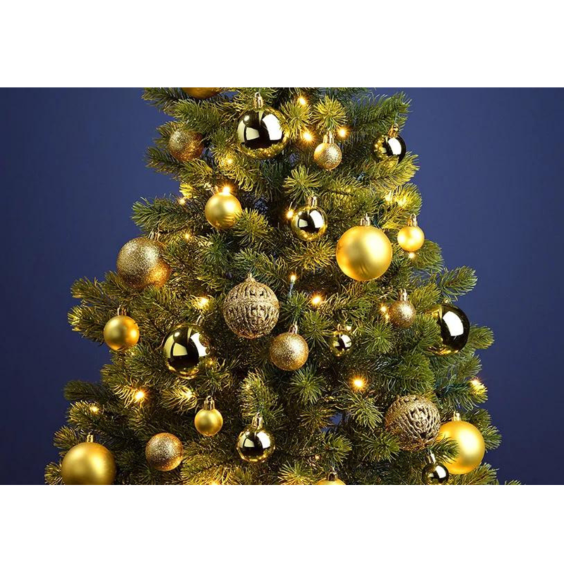 BOLAS NAVIDEÑAS DORADAS 50 pzas - Imagen 4