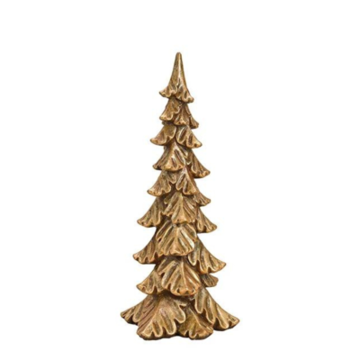 ARBOL NAVIDEÑO DORADO 15x37x14cms