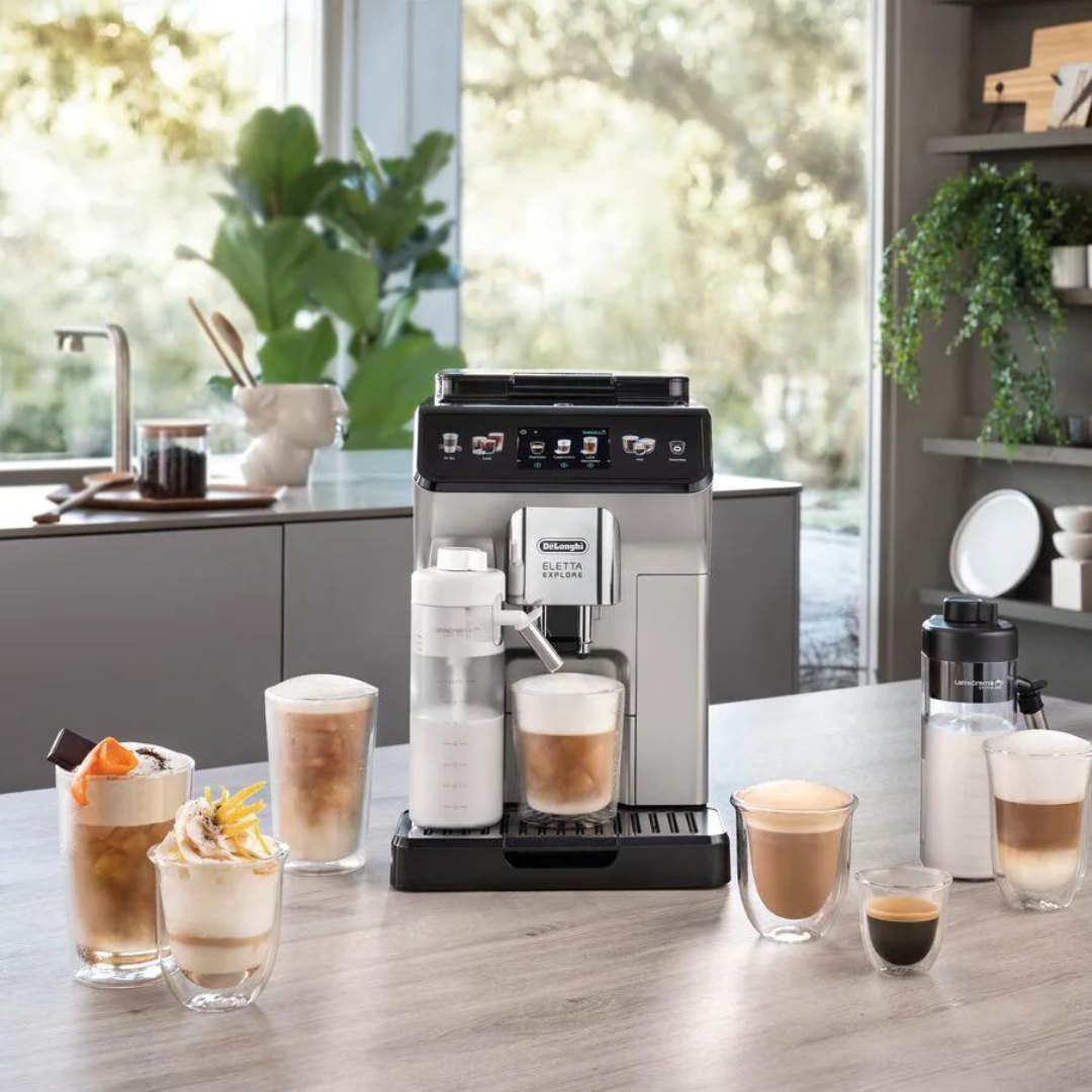  DeLonghi - Máquina digital automática de capuchino, café con  leche, macchiato y espresso : Hogar y Cocina