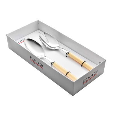Juego de cubiertos para ensalada 2 piezas Ginevra Pearl Ivory