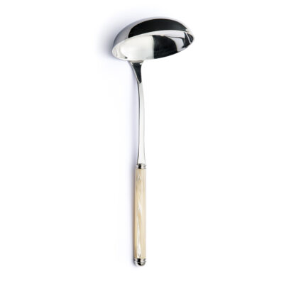 CUCHARON SOPA PEARL IVORY 13
