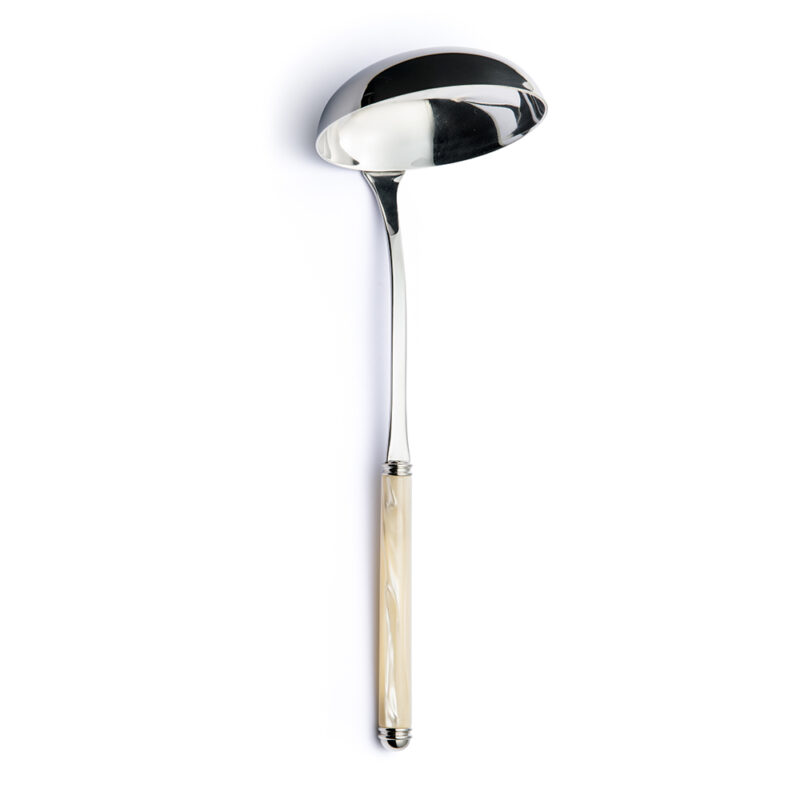 CUCHARON SOPA PEARL IVORY 13