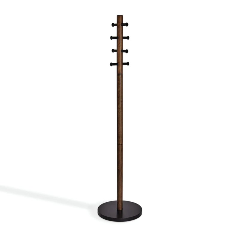 PERCHERO PILLAR NEGRO/WALNUT