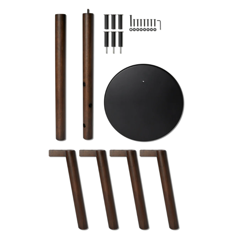 PERCHERO PILLAR NEGRO/WALNUT - Imagen 4