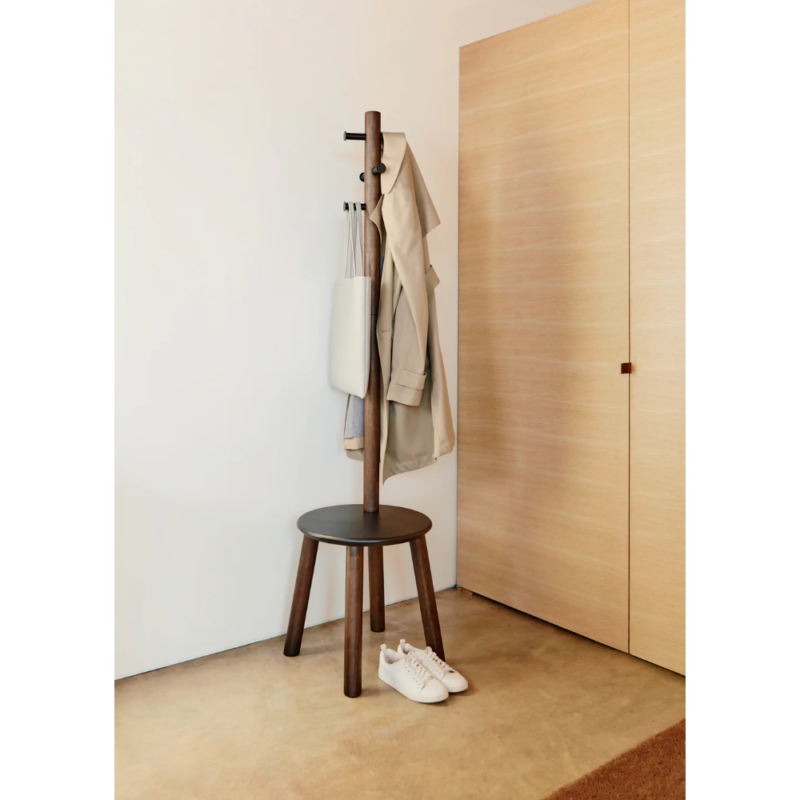 PERCHERO PILLAR NEGRO/WALNUT - Imagen 6
