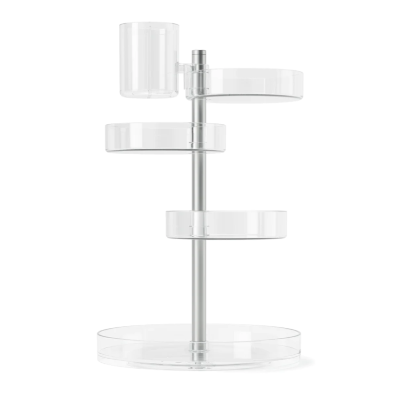 ORGANIZADOR DE COSMETICOS PIROUTTE TRANSPARENTE/NIQUEL