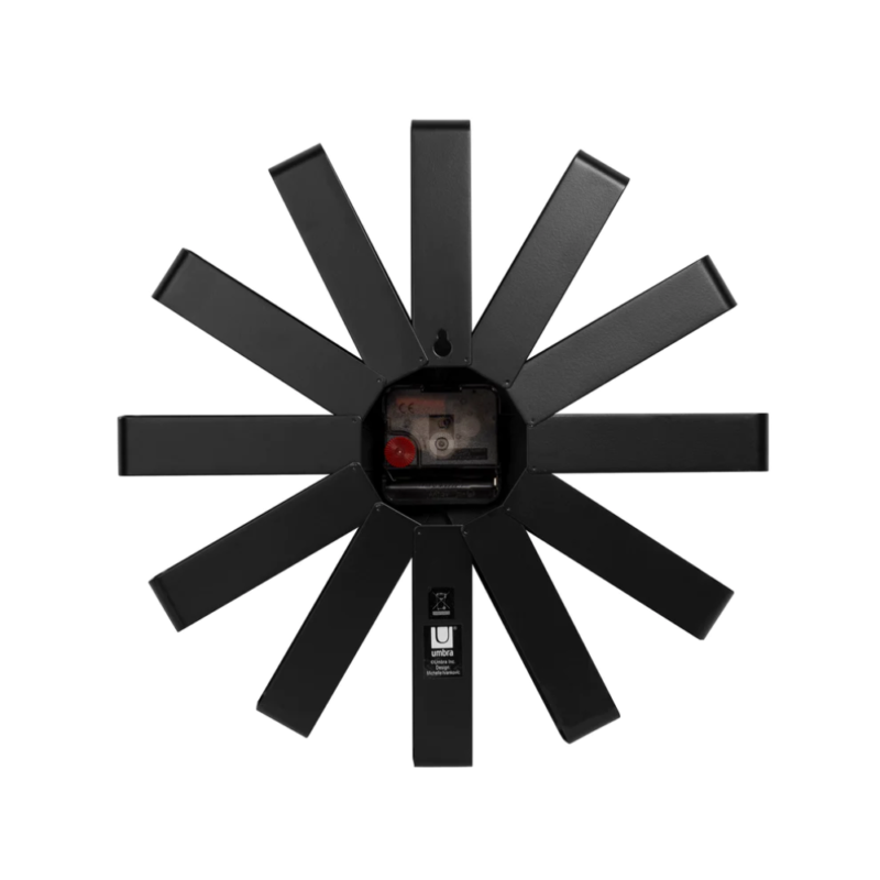 RELOJ DE PARED RIBBON NEGRO - Imagen 3