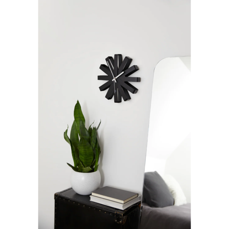 RELOJ DE PARED RIBBON NEGRO - Imagen 4