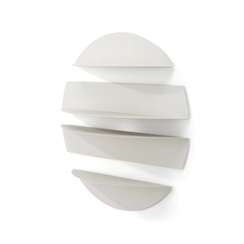 JUEGO 4 ESTANTES DE PARED SOLIS COLOR PIEDRA - Imagen 2