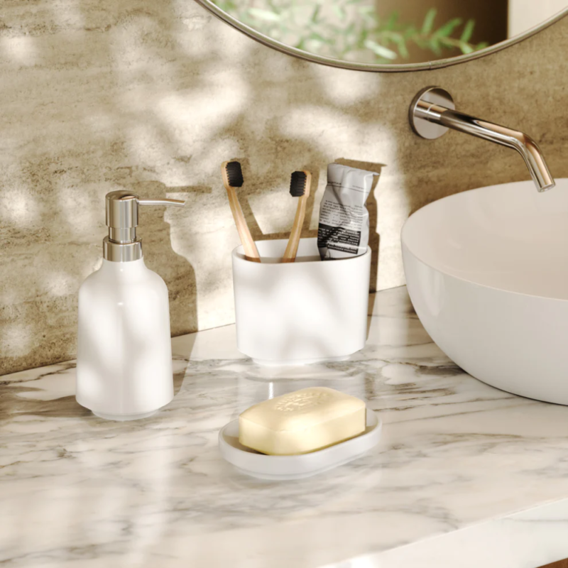 DISPENSADOR DE JABON STEP BLANCO - Imagen 3