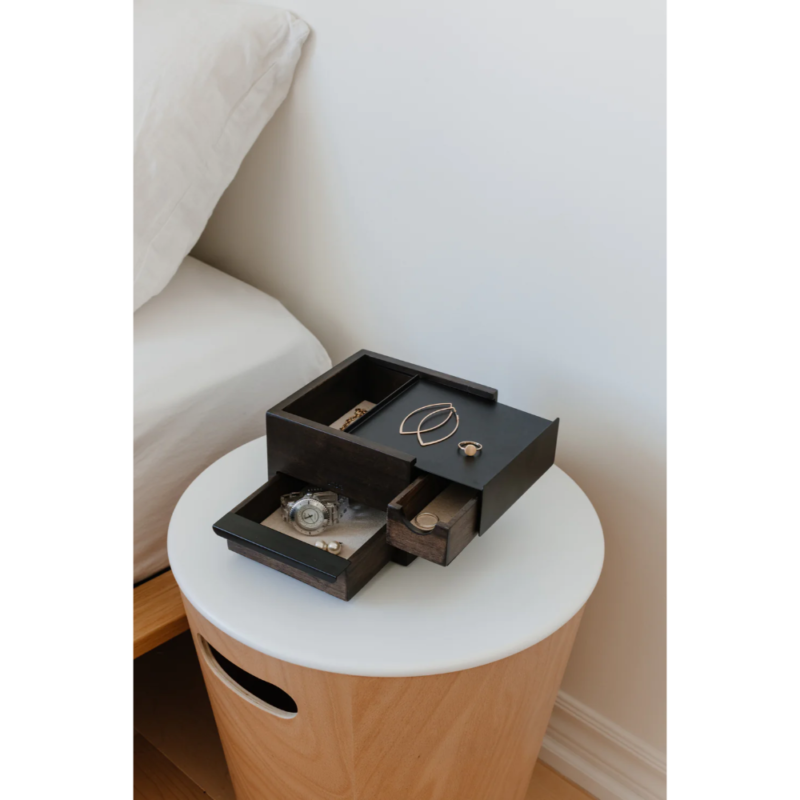 MINI JOYERO STOWIT NEGRO/WALNUT - Imagen 4