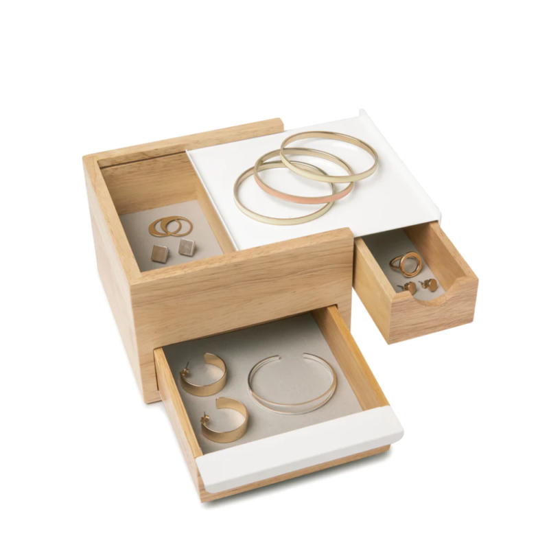 MINI JOYERO STOWIT NATURAL/BLANCO - Imagen 3