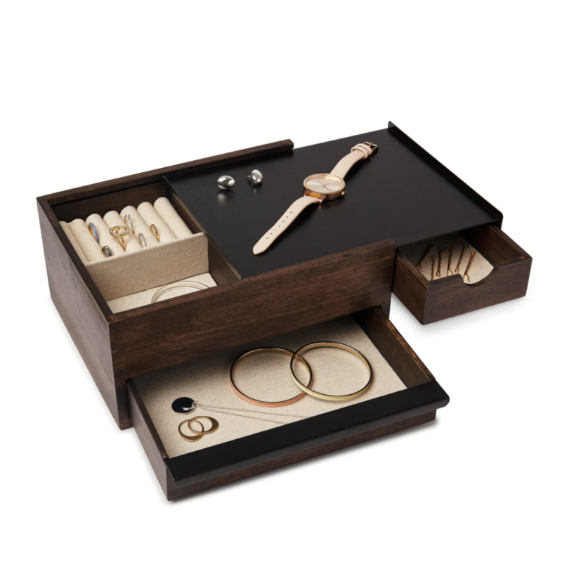 CAJA ORGANIZADORA STOWIT NEGRO/WALNUT - Imagen 3