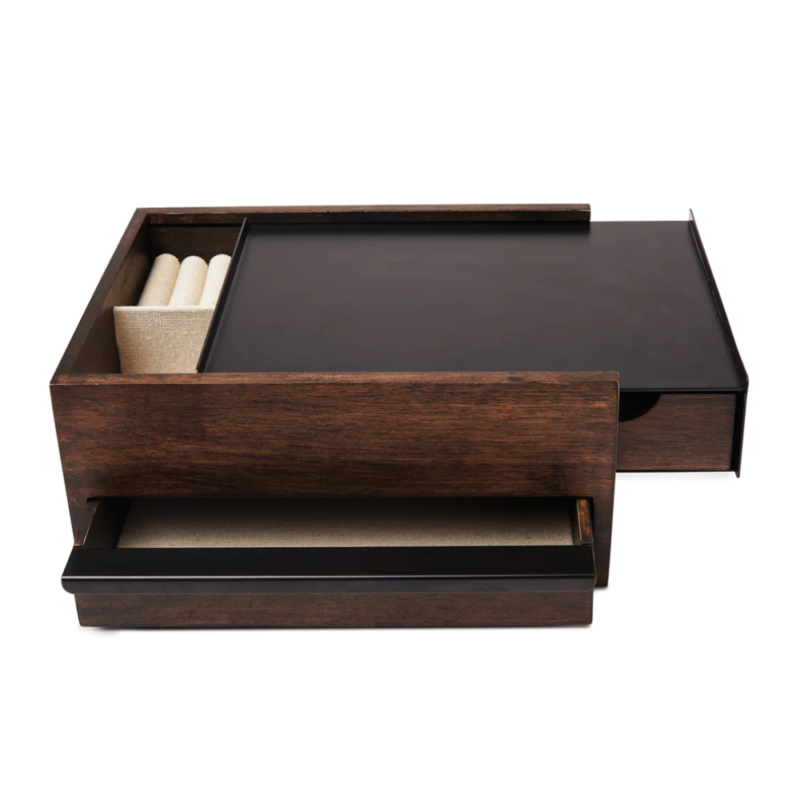 CAJA ORGANIZADORA STOWIT NEGRO/WALNUT - Imagen 2