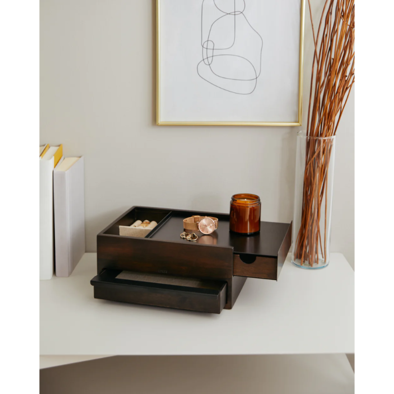 CAJA ORGANIZADORA STOWIT NEGRO/WALNUT - Imagen 4