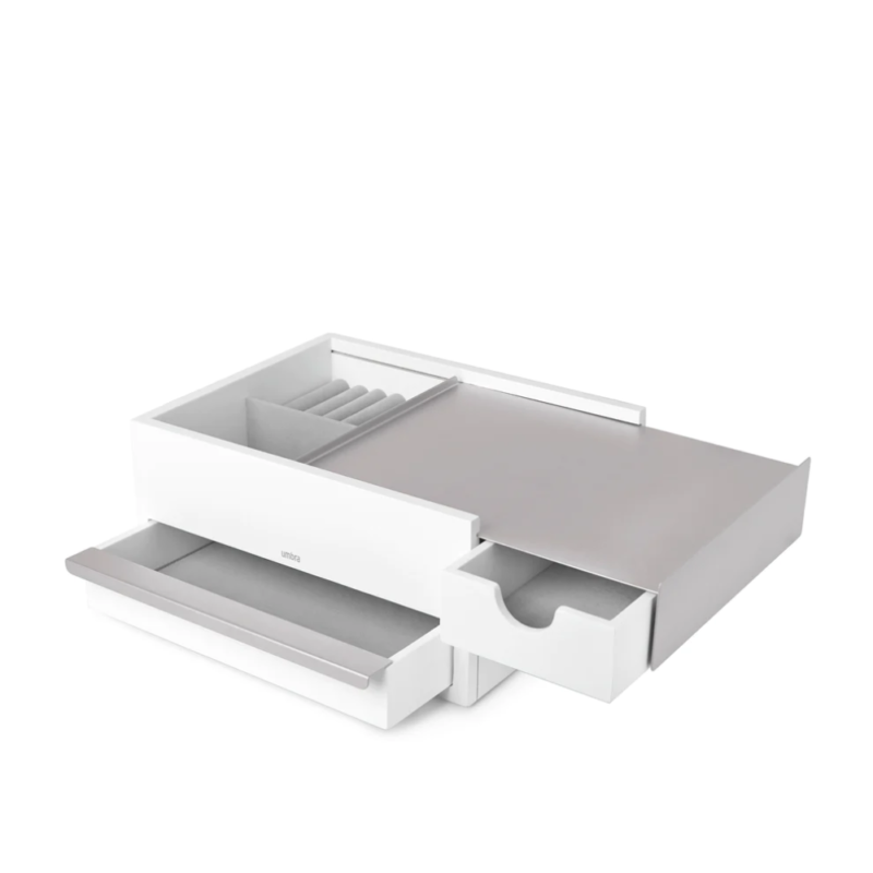 CAJA ORGANIZADORA STOWIT BLANCO/NIQUEL