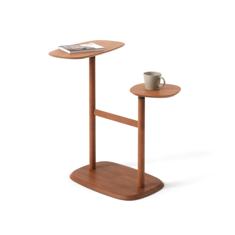 MESA LATERAL SWIVO WALNUT - Imagen 3