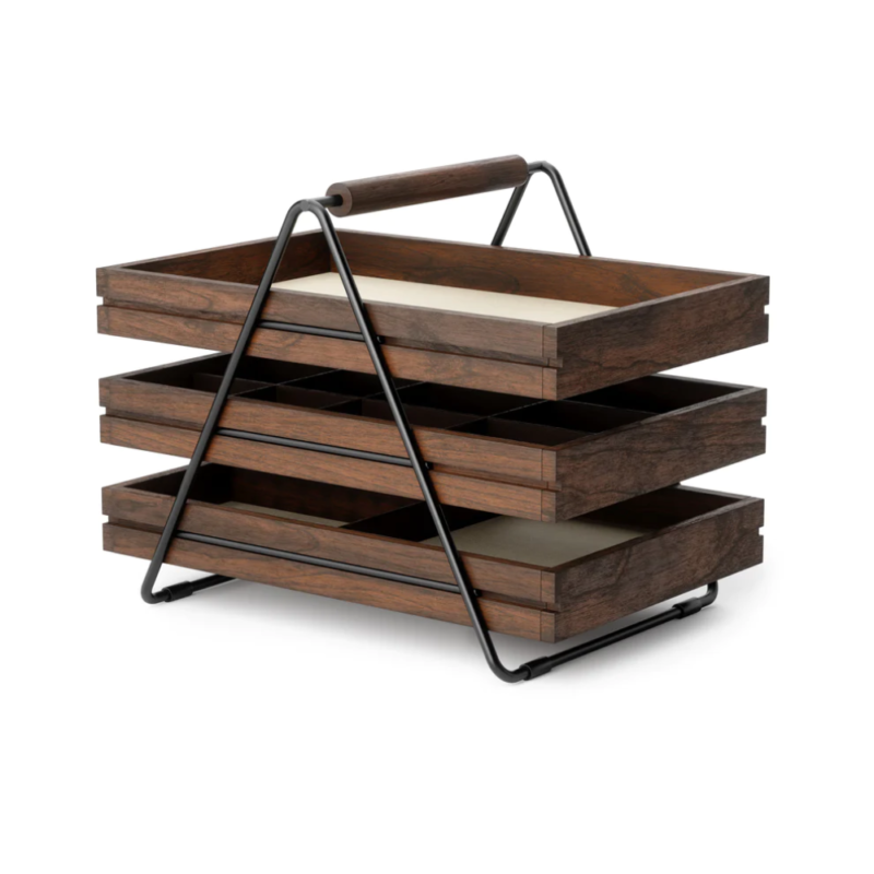 JOYERO TERRACE NEGRO/WALNUT - Imagen 2
