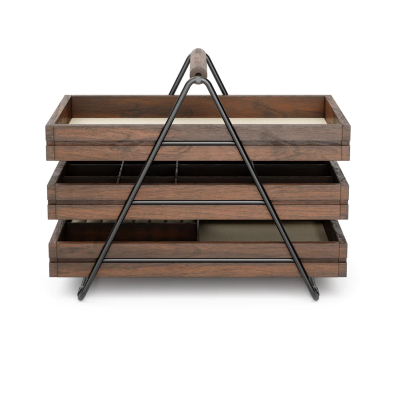 JOYERO TERRACE NEGRO/WALNUT