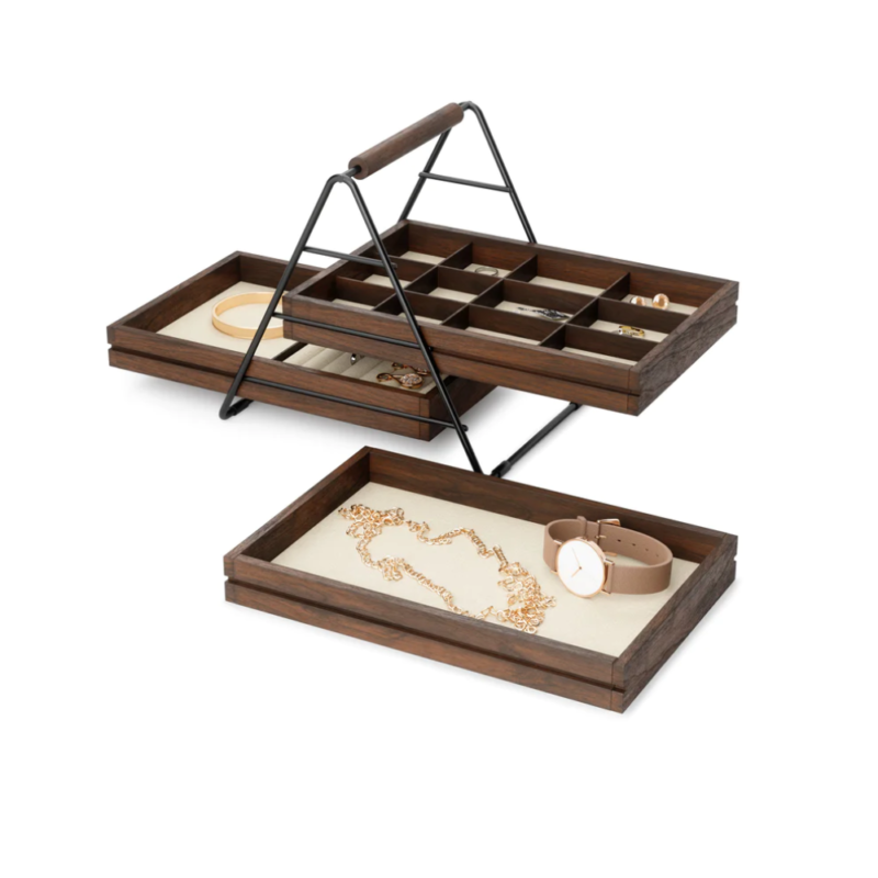 JOYERO TERRACE NEGRO/WALNUT - Imagen 4