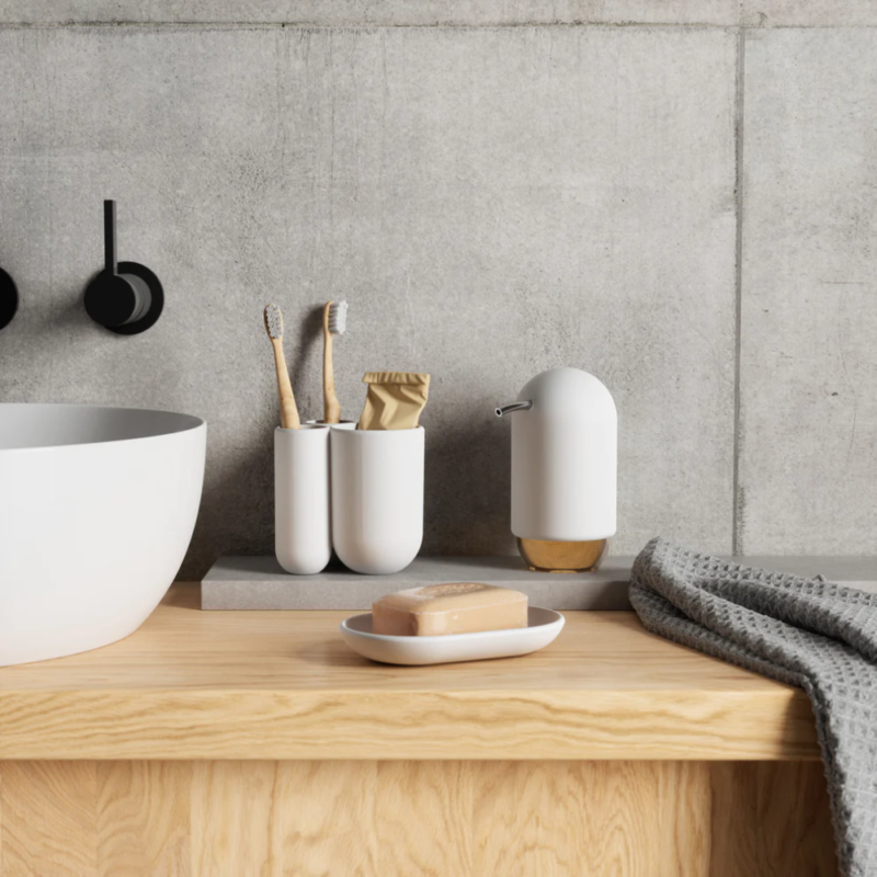 DISPENSADOR DE JABON TOUCH BLANCO - Imagen 4