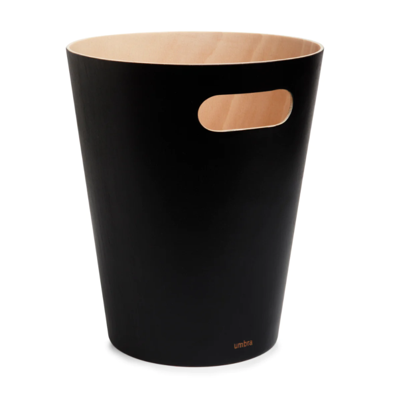 PAPELERO WOODROW NEGRO/NATURAL - Imagen 4