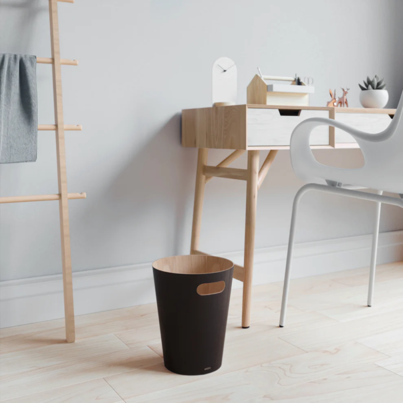 PAPELERO WOODROW NEGRO/NATURAL - Imagen 5