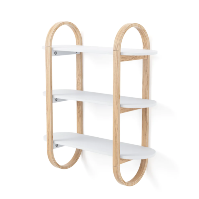 ESTANTE p/PARED BELLWOOD BLANCO/NATURAL