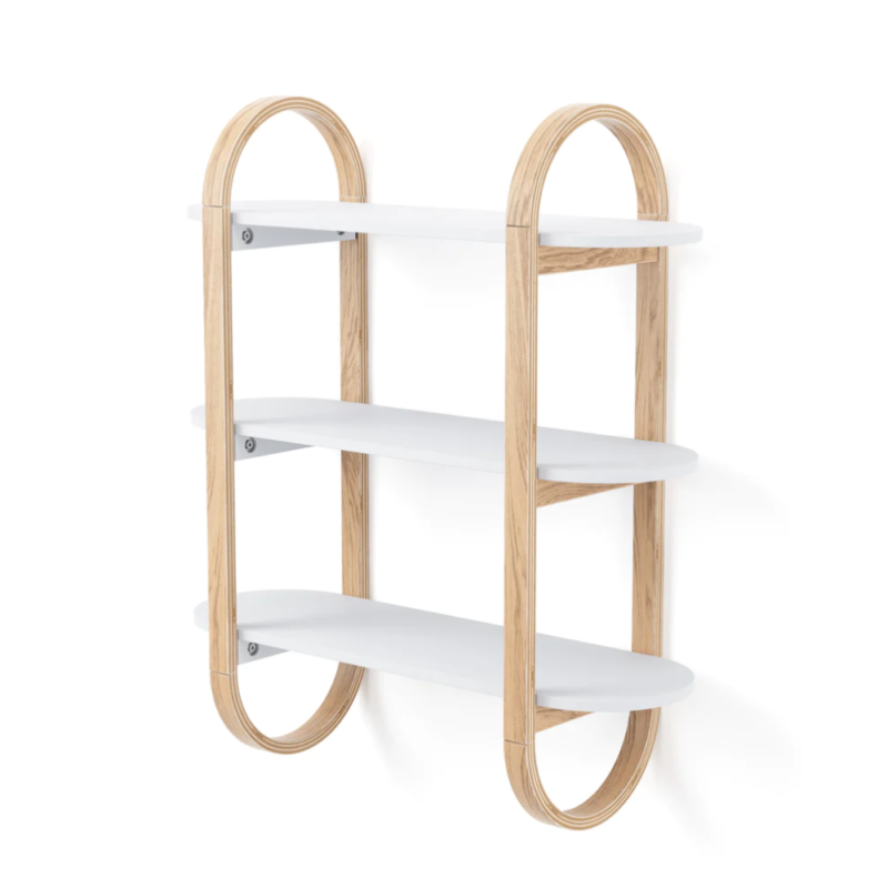 ESTANTE p/PARED BELLWOOD BLANCO/NATURAL