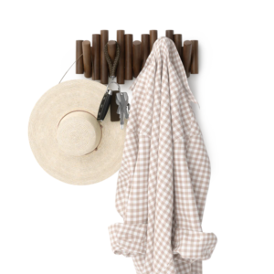 COLGADOR DE PARED C/5 GANCHOS PICKET A.WALNUT - Imagen 3