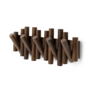 COLGADOR DE PARED C/5 GANCHOS PICKET A.WALNUT
