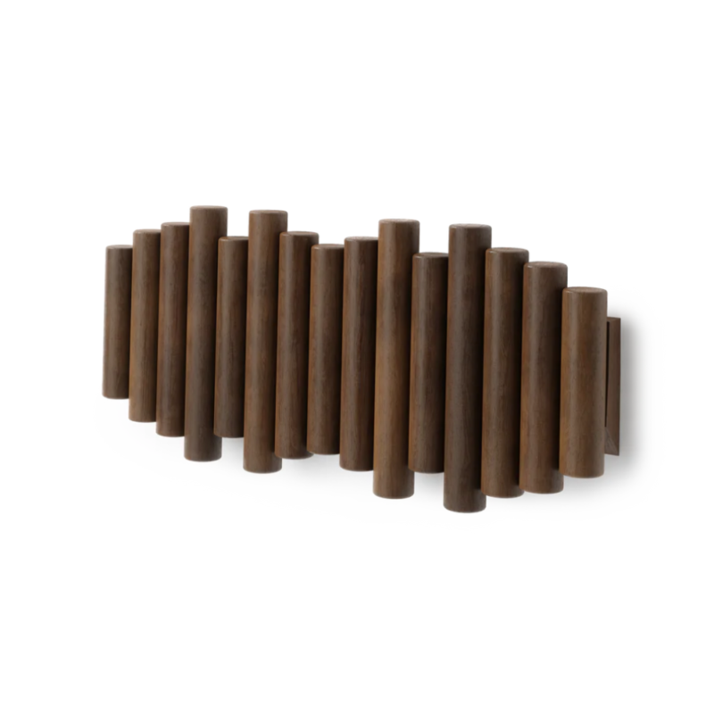 COLGADOR DE PARED C/5 GANCHOS PICKET A.WALNUT - Imagen 4