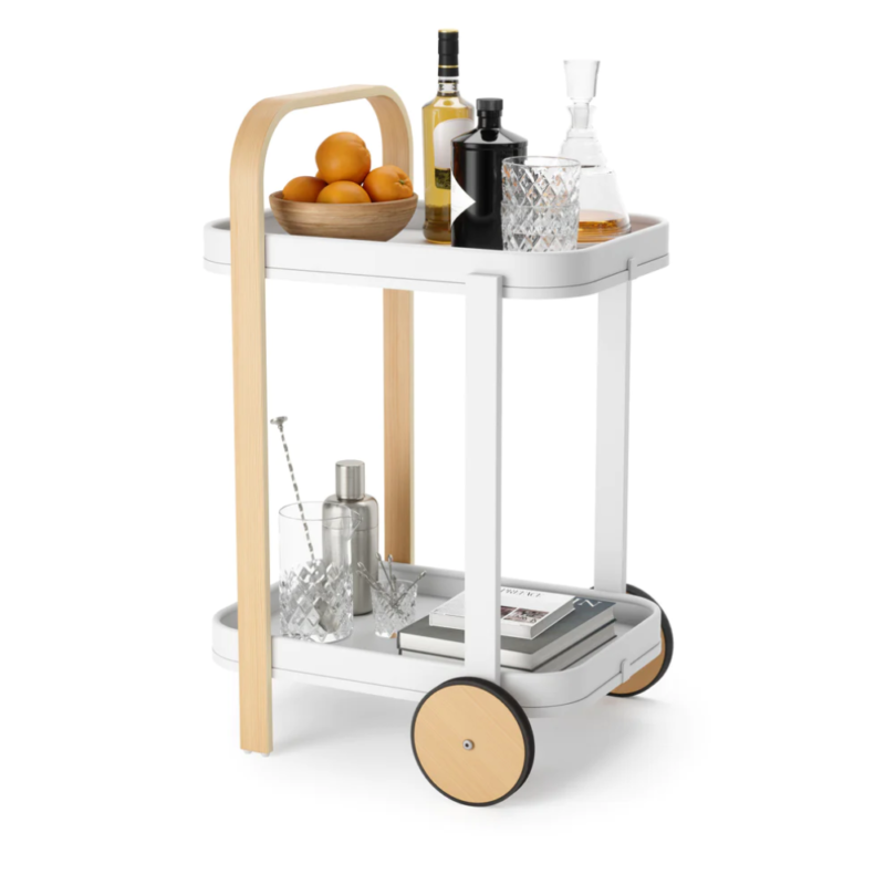 CARRITO BAR BELLWOOD BLANCO - Imagen 4